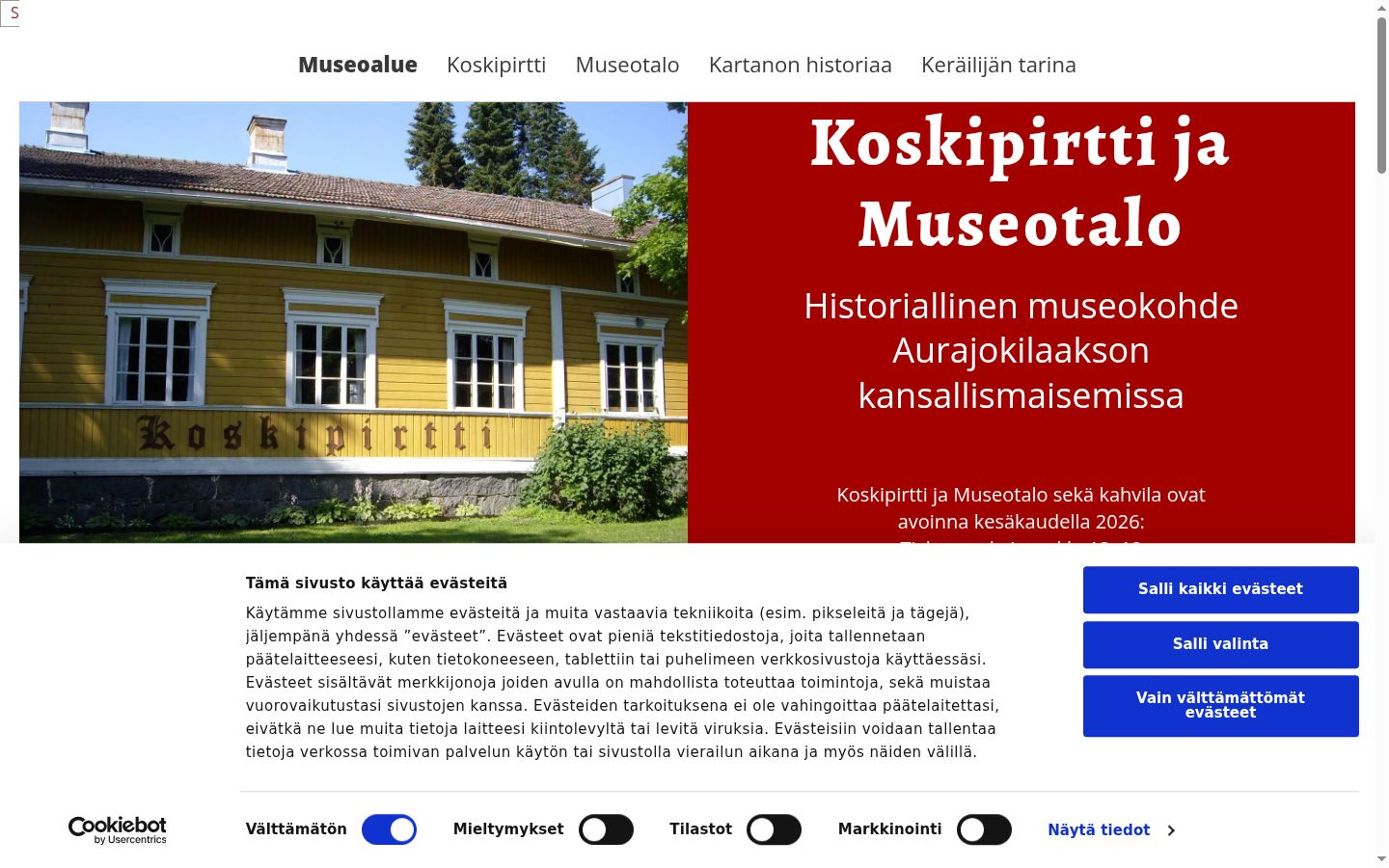 Screenshot tal-banner tal-kunsens muri qabel kwalunkwe interazzjoni