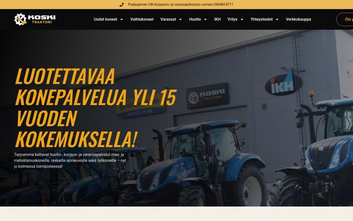 Screenshot of koskitraktori.fi