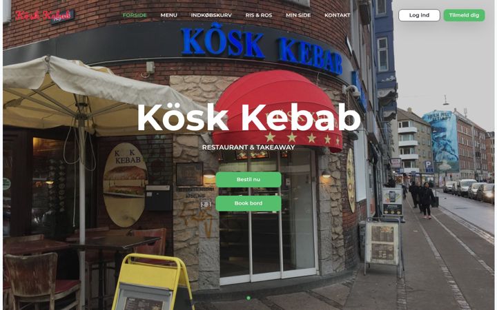 Screenshot of koskkebab.dk