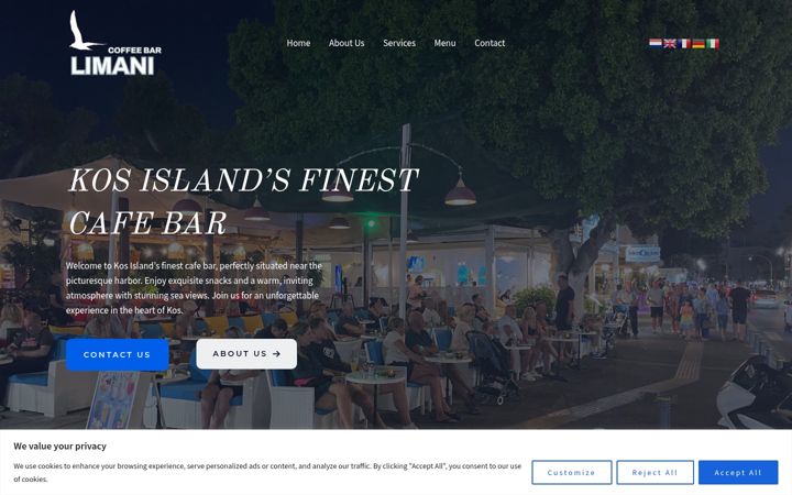 Screenshot of koslimanicafe.gr