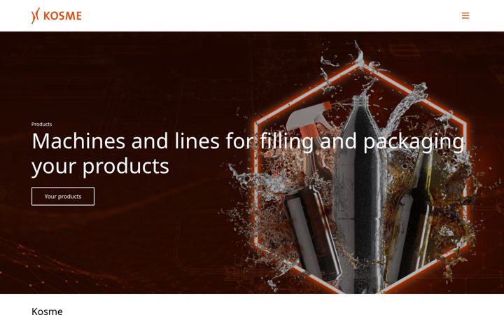 Screenshot of kosme.com