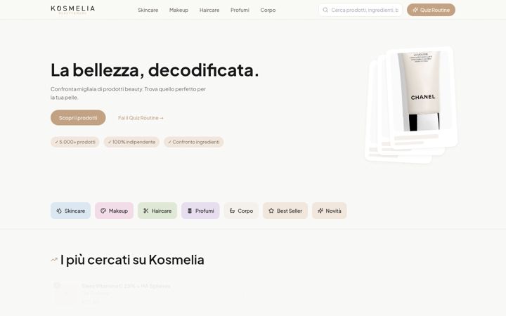 Screenshot of kosmelia.com