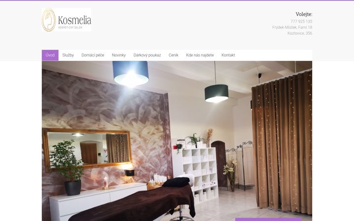 Screenshot of kosmelia.cz