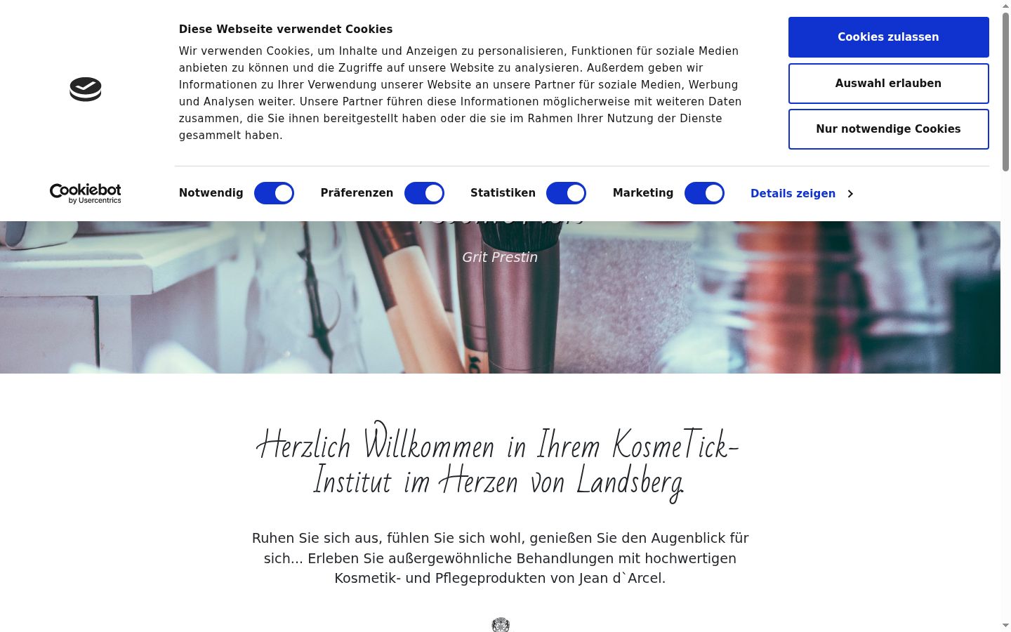 Screenshot tal-banner tal-kunsens muri qabel kwalunkwe interazzjoni