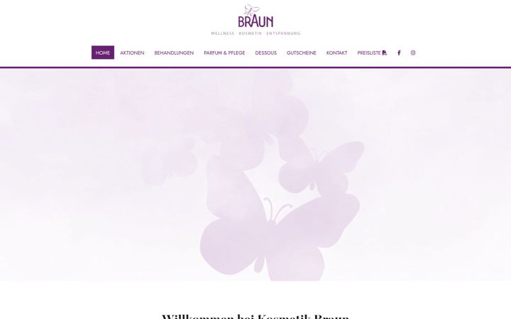 Screenshot of kosmetik-braun.de