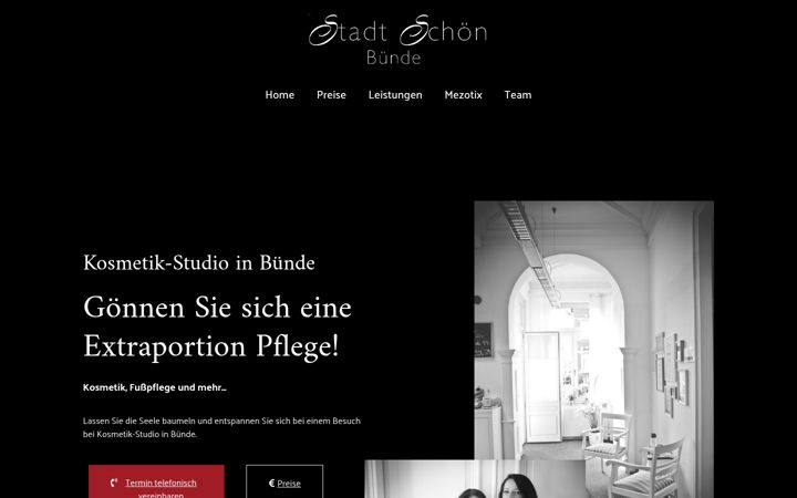 Screenshot of kosmetik-buende.de