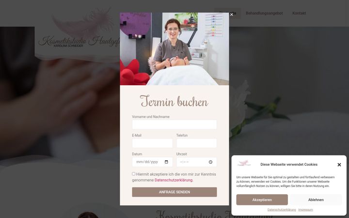 Skærmbillede af kosmetik-hautgefuehl.com