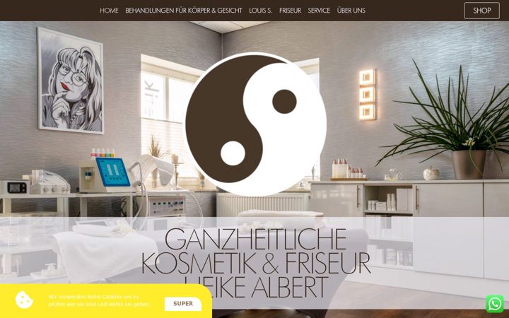 Screenshot of kosmetik-heike-albert.de