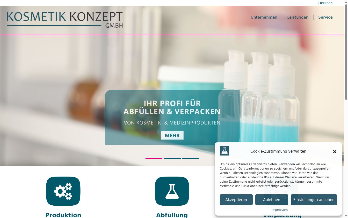 Screenshot tal-banner tal-kunsens muri qabel kwalunkwe interazzjoni