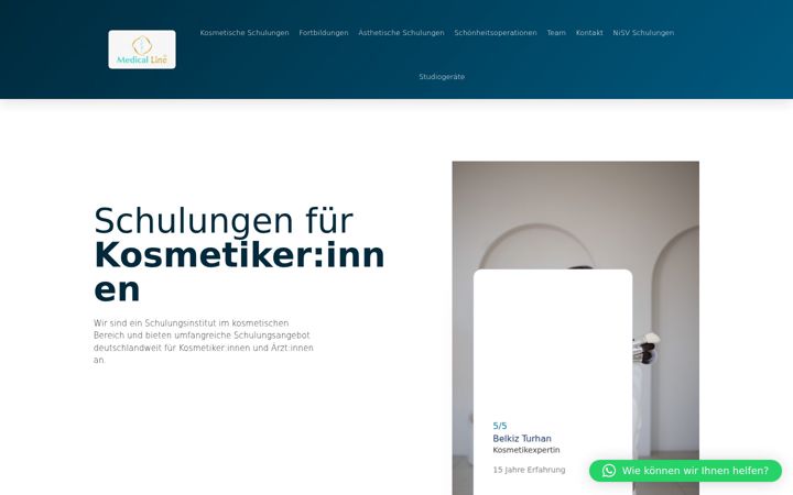 Screenshot of kosmetik-line.de