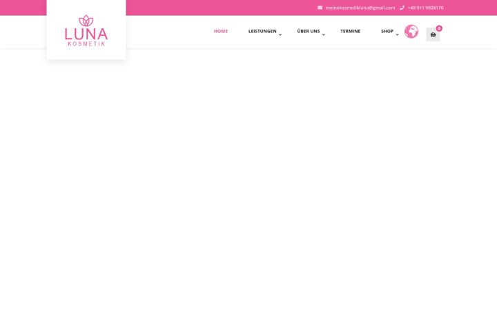 Screenshot of kosmetik-luna.de