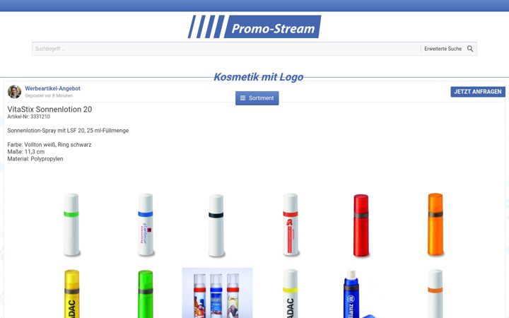 Screenshot of kosmetik-mit-logo.de