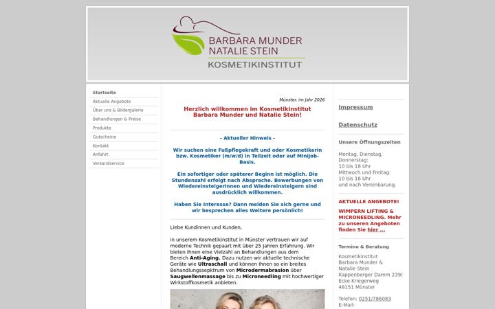 Screenshot van kosmetik-munder.de
