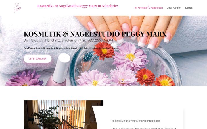 Screenshot of kosmetik-nuenchritz.de