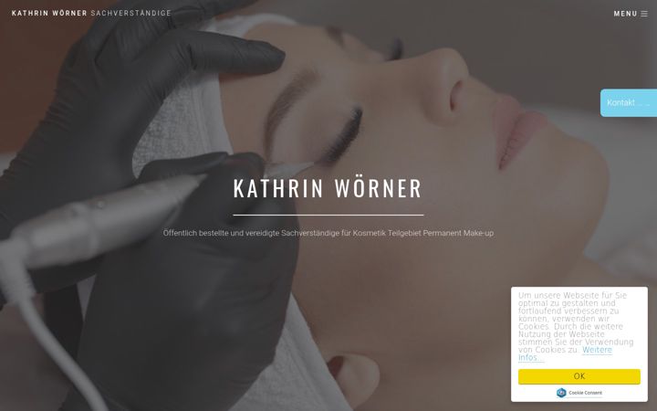 Screenshot of kosmetik-sachverstaendige.de