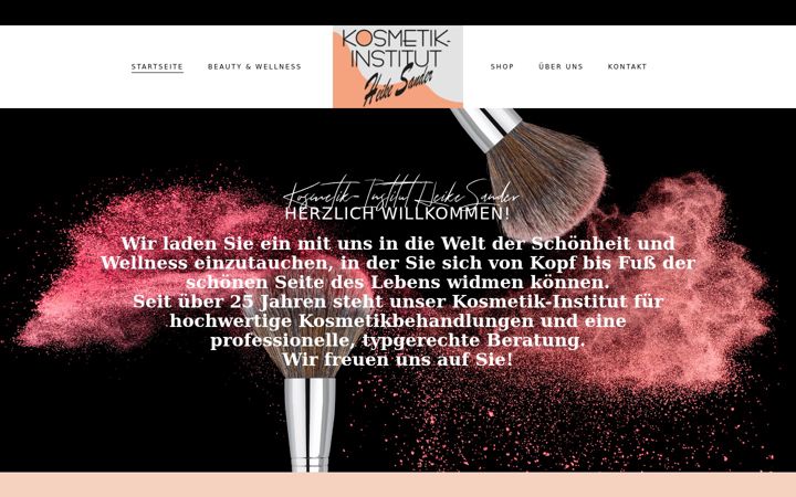 Screenshot of kosmetik-sander.de