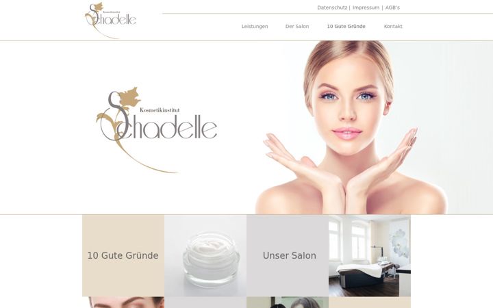 Screenshot of kosmetik-schadelle.de