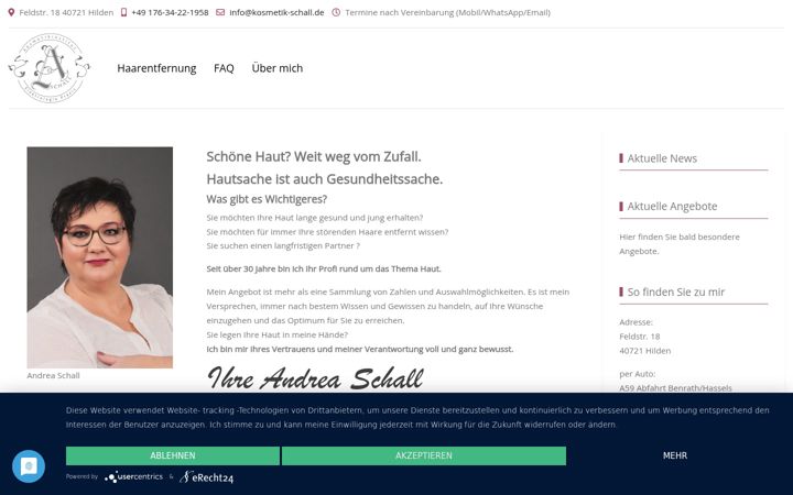 Screenshot of kosmetik-schall.de