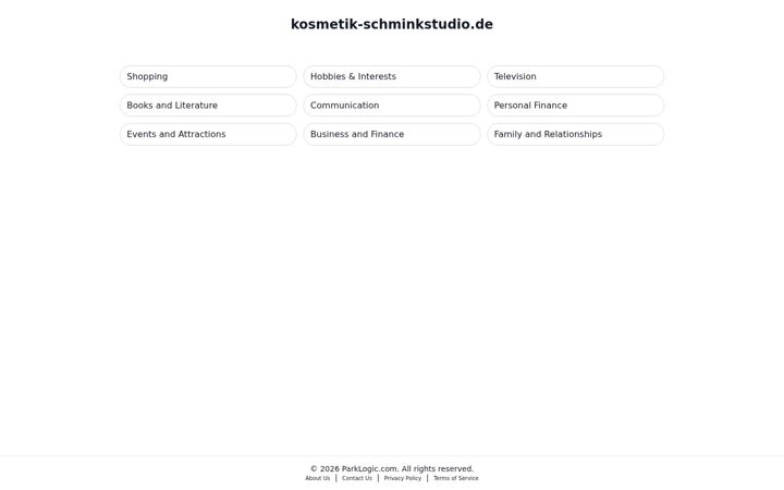 Screenshot of kosmetik-schminkstudio.de