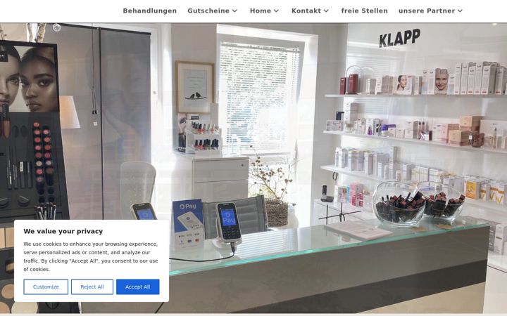 Skærmbillede af kosmetik-stuebchen-lueneburg.com