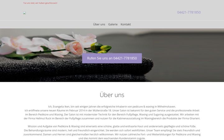 Captura de pantalla de kosmetik-wilhelmshaven.de