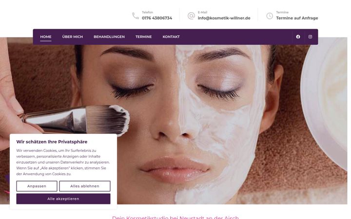 Screenshot of kosmetik-willner.de