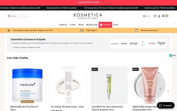 Screenshot of kosmetika.es
