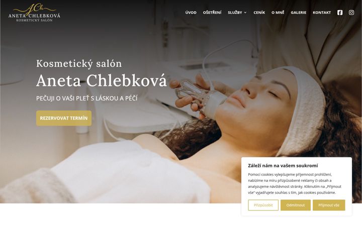 Screenshot of kosmetikachlebkova.cz