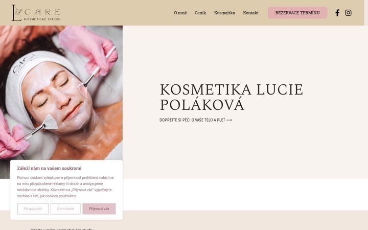 Screenshot of kosmetikaluciepolakova.cz