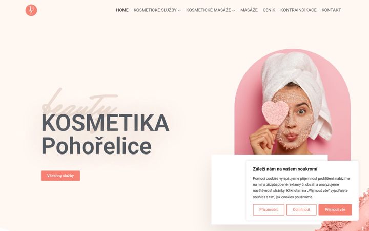 Screenshot of kosmetikapohorelice.cz