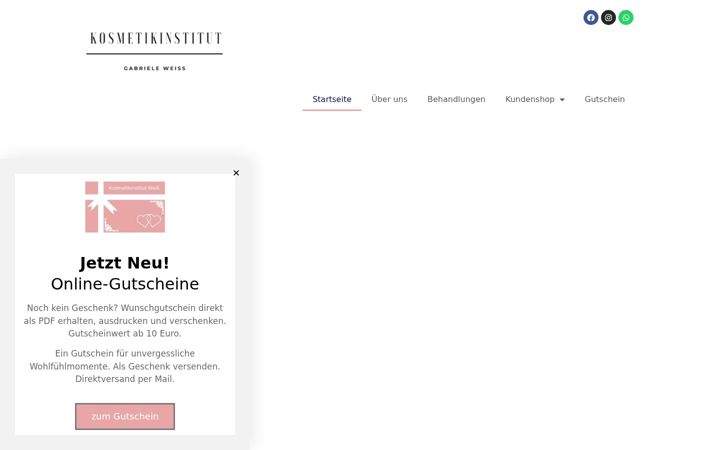 Screenshot of kosmetikinstitut-weiss.com