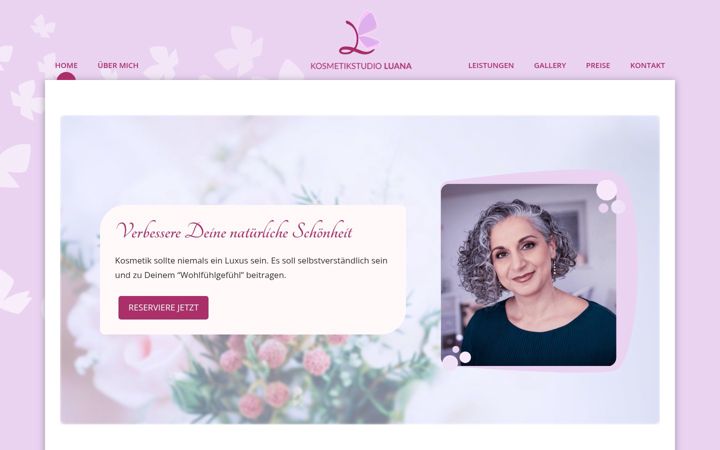 Screenshot of kosmetikstudio-luana.ch