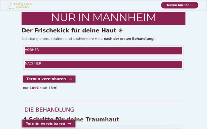 Screenshot of kosmetikweinheim.de