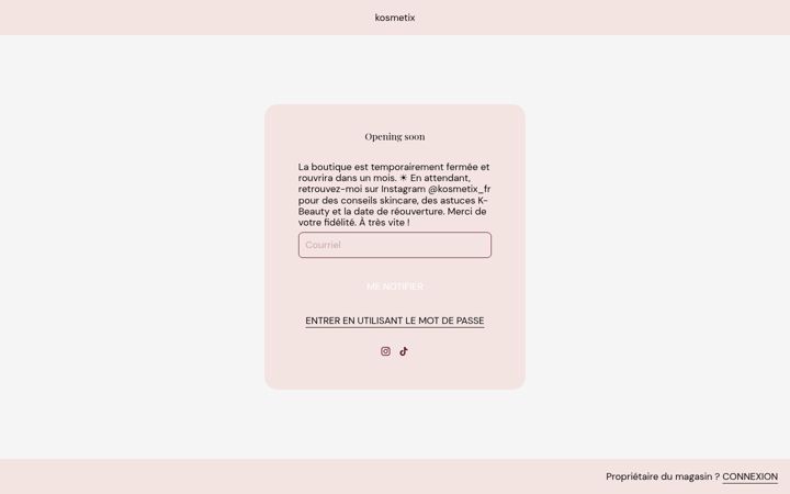 Screenshot of kosmetix.fr