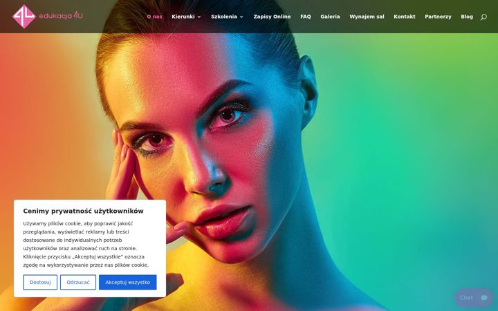 Screenshot of kosmetycznaszkola.pl