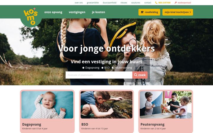 Screenshot of kosmo.nl
