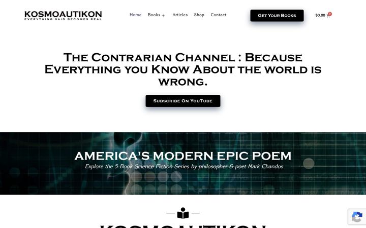 Posnetek zaslona kosmoautikon.com