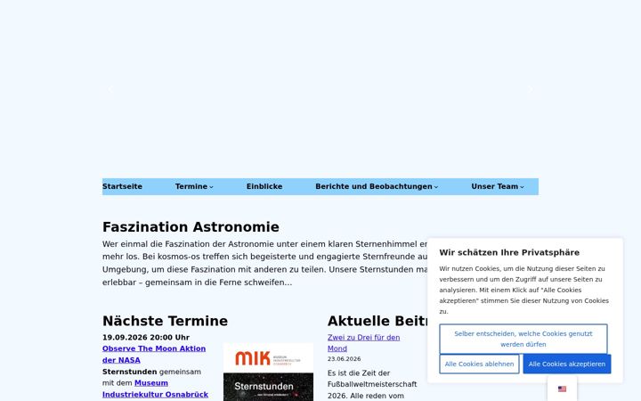 Screenshot of kosmos-os.de