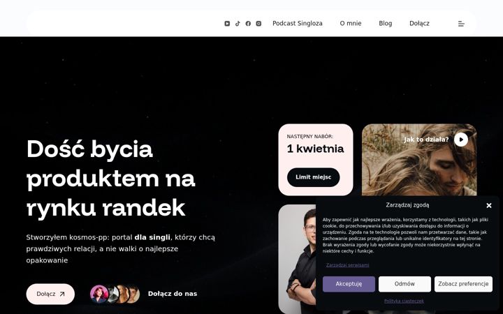 Screenshot of kosmos-pp.pl