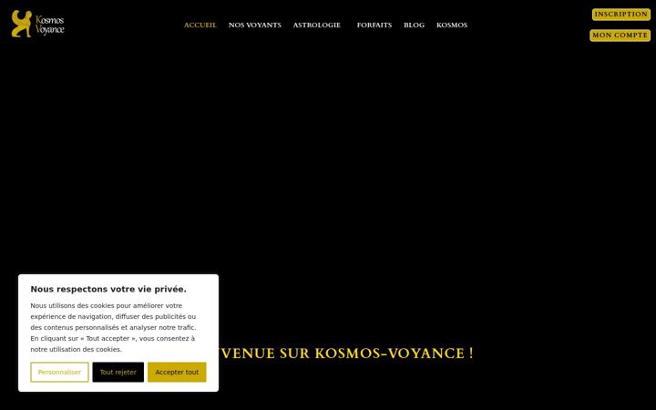 Posnetek zaslona kosmos-voyance.com