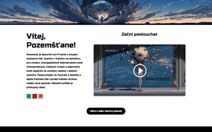 Screenshot of kosmotoc.cz