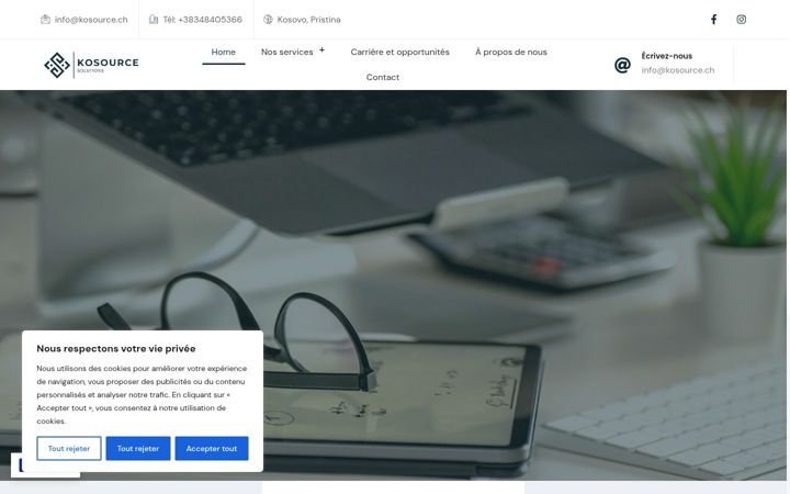 Screenshot of kosource.ch