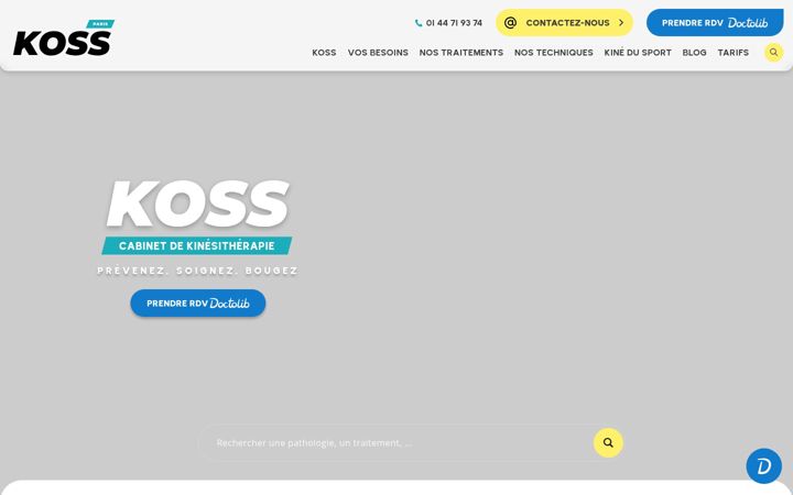 Posnetek zaslona koss-sport.com