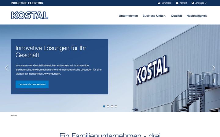 Screenshot of kostal-industrie-elektrik.com