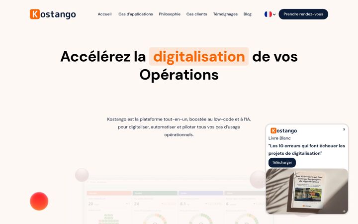 Screenshot of kostango.com