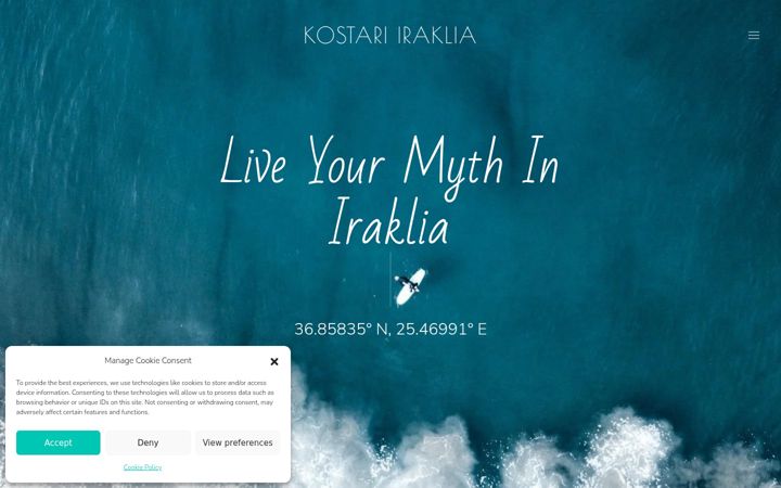 Skärmbild av kostari-iraklia.com