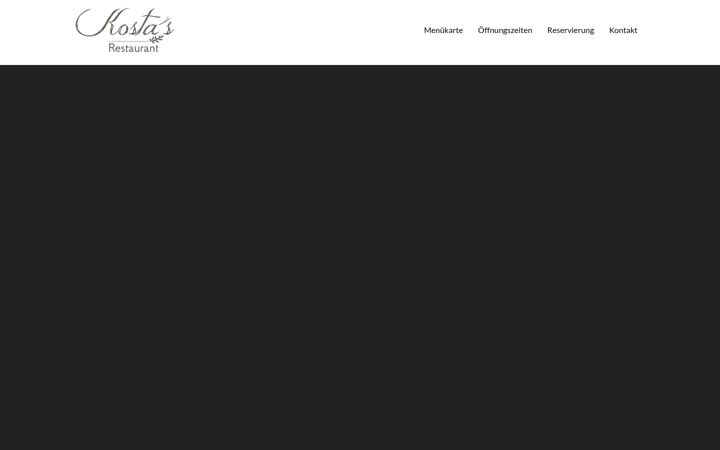 Screenshot of kostas-restaurant.de