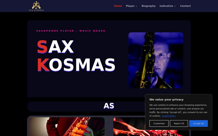 Skärmbild av kostaskosmas.com