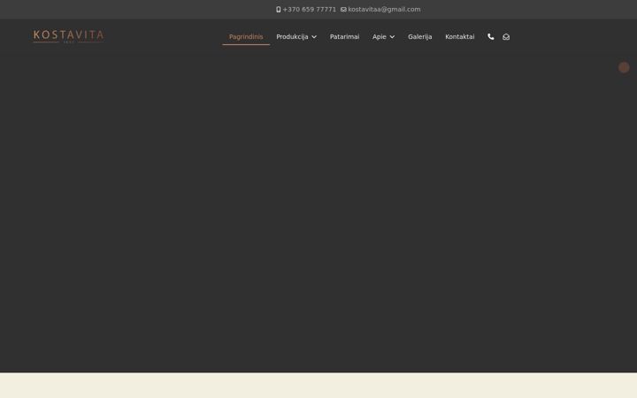 Screenshot of kostavita.lt