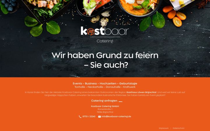 Screenshot of kostbaar-catering.de